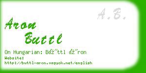 aron buttl business card